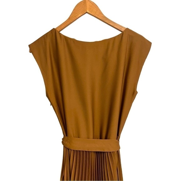 H&M Calf Length Midi Sleeveless Dress with Full & Drapey Plisse Skirt - Picture 12 of 16